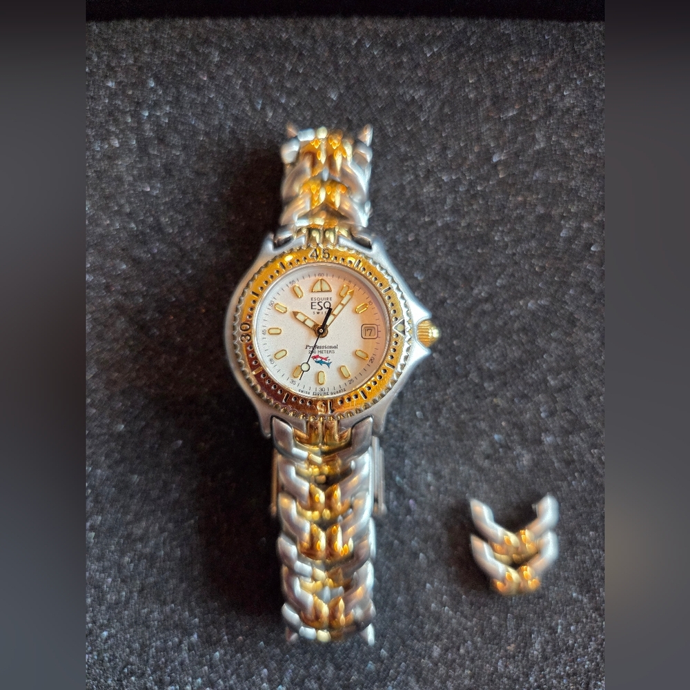 Women's Early 90's Era ESQ Two-Tone Watch - DOES NOT RUN